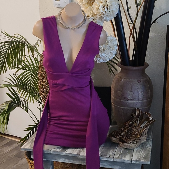 NEW LULUS SUMMER PINK TIE  DRESS  BEAUTIFUL XS - Picture 4 of 16